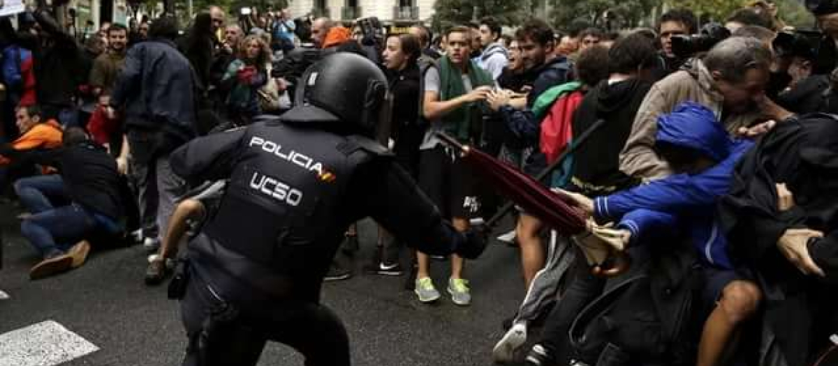 Actuación policial el 1-O