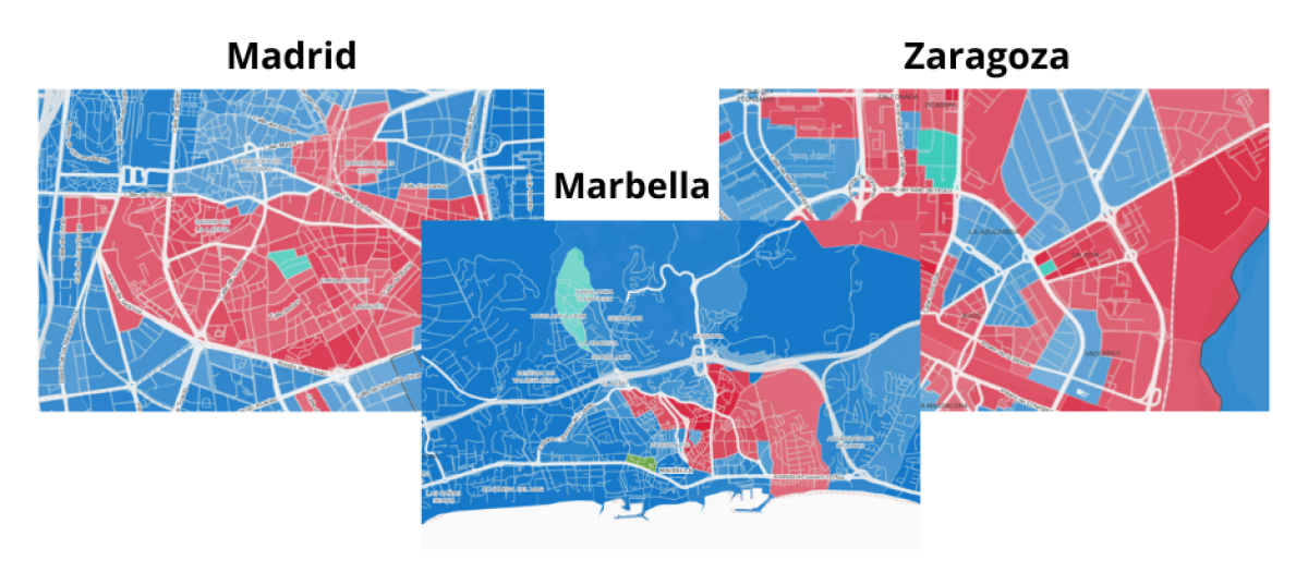 Resultados de Junts fuera de Cataluña