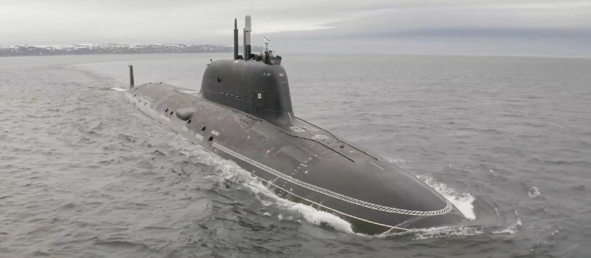 El submarino de propulsión nuclear ruso Kazan en ruta a La Habana