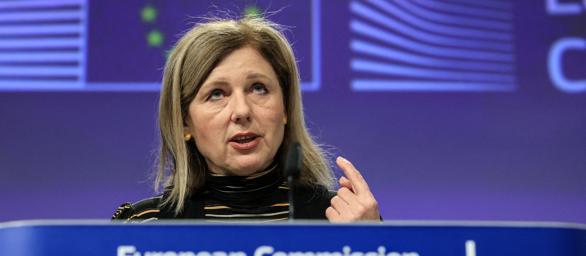 La vicepresidenta de la Comisión Europea Vera Jourova