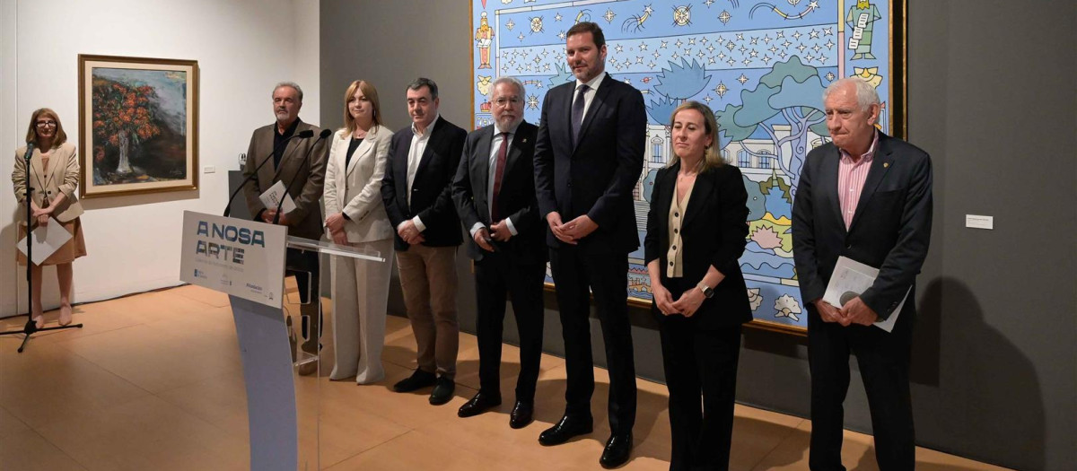 Inauguración de la exposición del Parlamento de Galicia en La Coruña