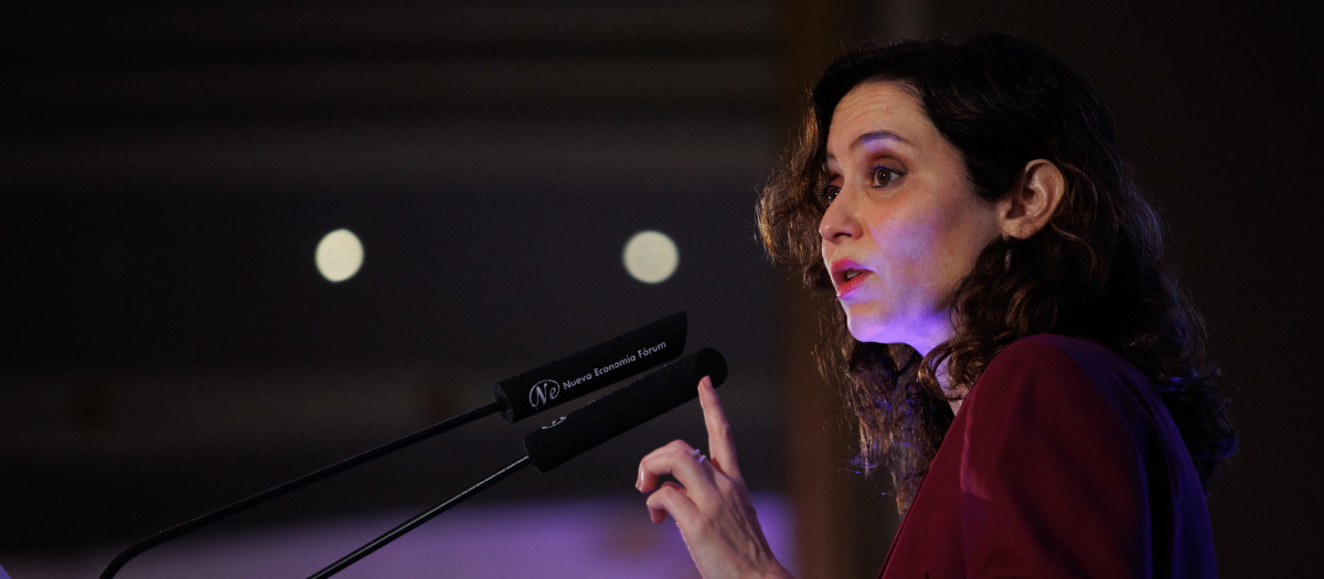 La presidenta de la Comunidad de Madrid, Isabel Díaz Ayuso
