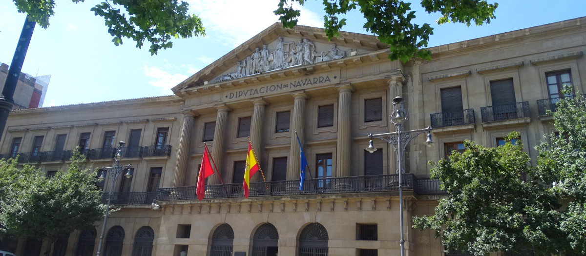 Fachada del Palacio de Navarra, sede del Ejecutivo foral