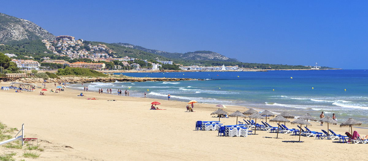 Imagen de la playa de Alcocéber en Castellón
