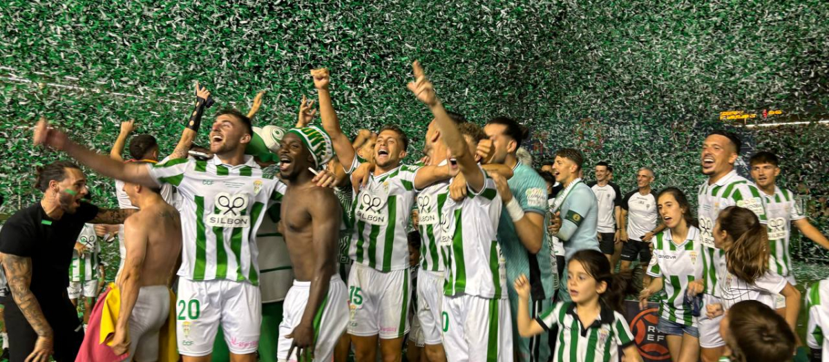 Celebración ascenso a Segunda del Córdoba CF