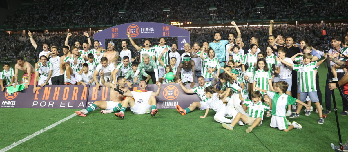 Así ha celebrado el Córdoba CF su ascenso a Segunda