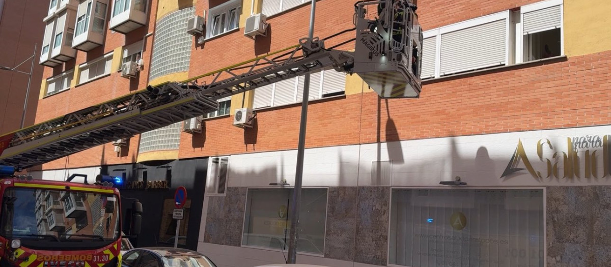 Imagen donde ha tenido lugar el incendio de Alcobendas