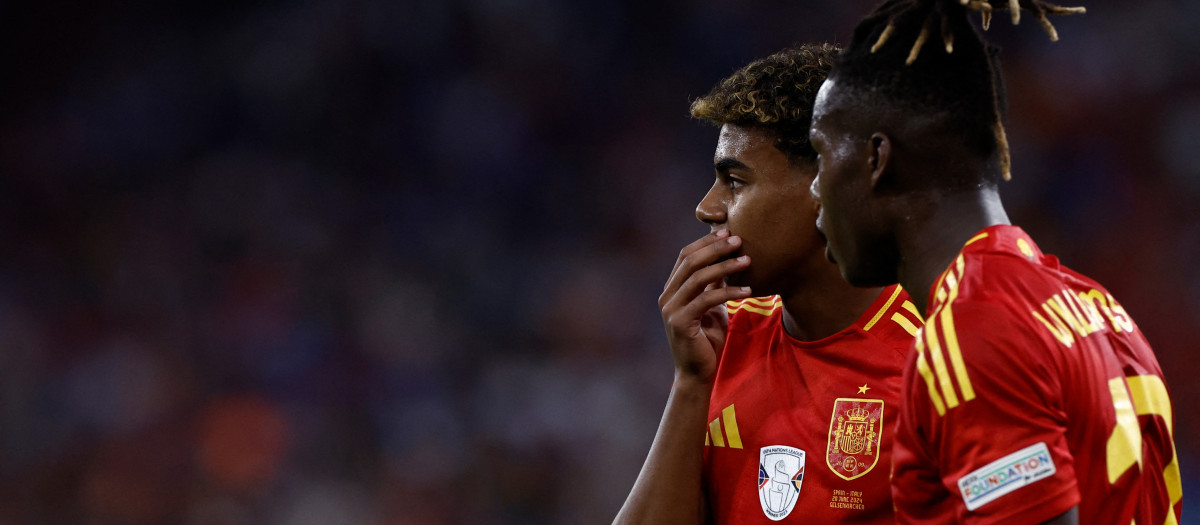 Nico Williams y Lamine Yamal son una de las mejores parejas de extremos de la Eurocopa