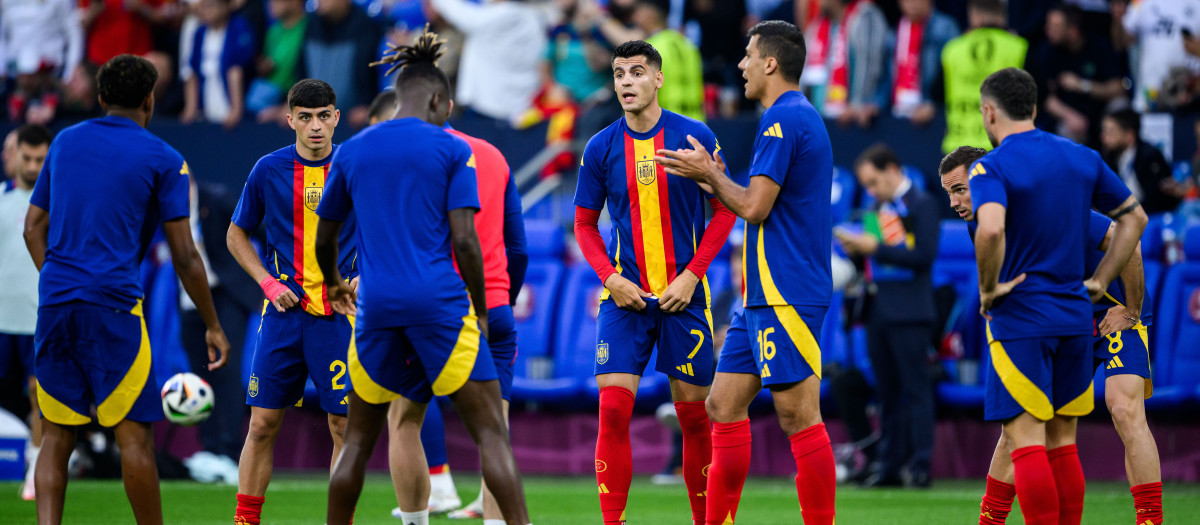 Jugadores de la selección española de fútbol en la Eurocopa