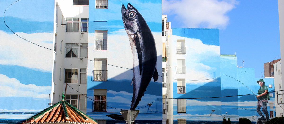 Mural vertical de Estepona