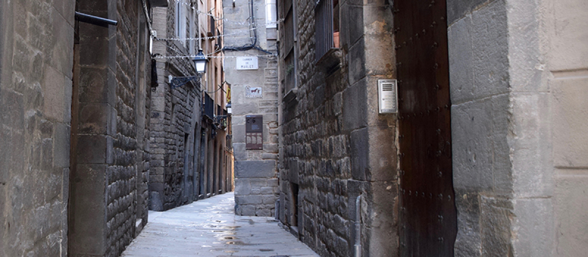 Vista del Call, el antiguo barrio judío de Barcelona
