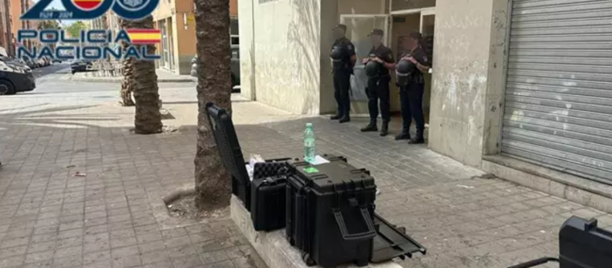 Detenciones practicadas por la Policía Nacional tras la aparición de un torso quemado en Fontcalent, Alicante