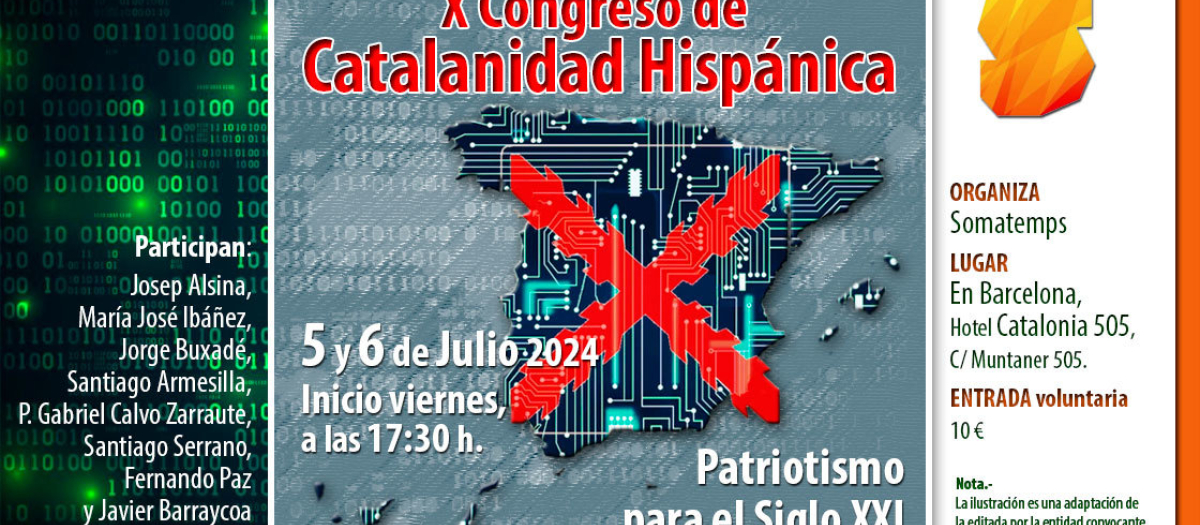 Cartel del X Congreso de Catalanidad hispánica