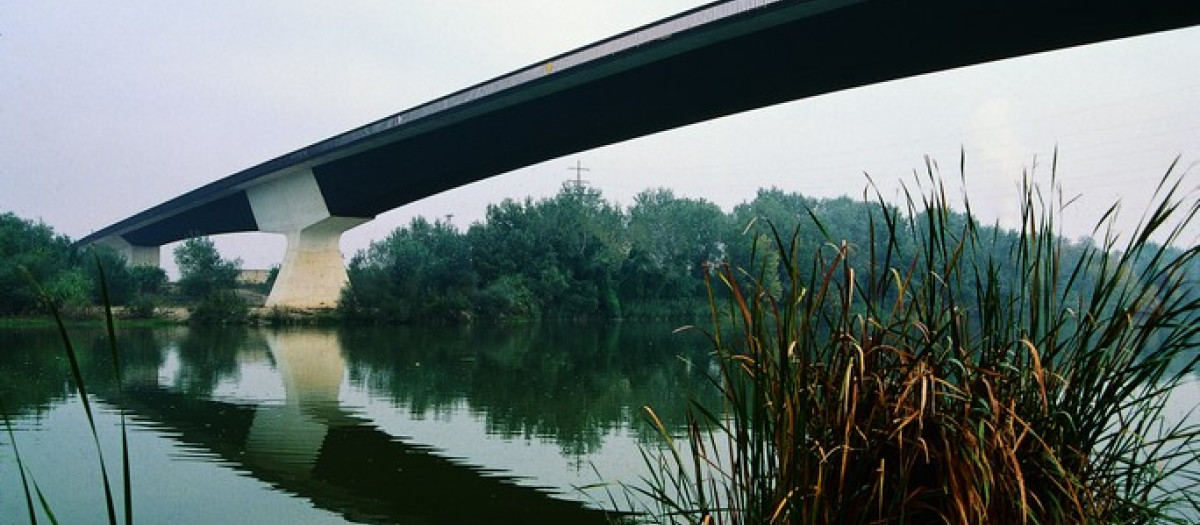 Puente de Mil·lenari, en Tortosa (Tarragona)