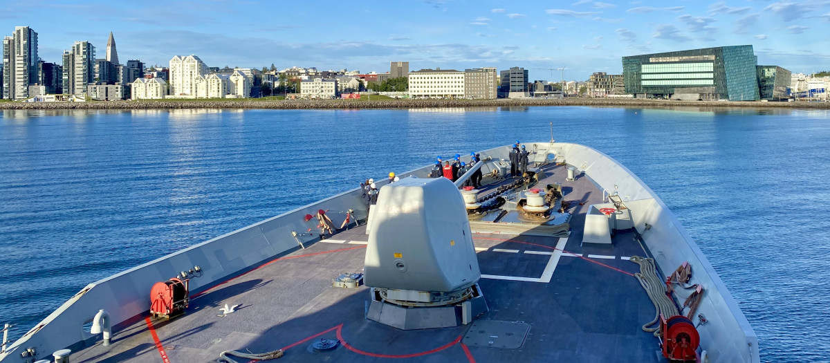 La fragata Álvaro de Bazán se ha integrado en la Agrupación Naval Permanente número 1 de la OTAN para vigilar el Estrecho de Dinamarca