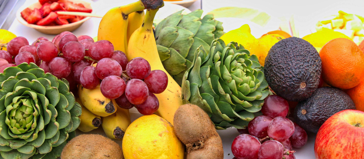 Las frutas y verduras son fuente de fibra