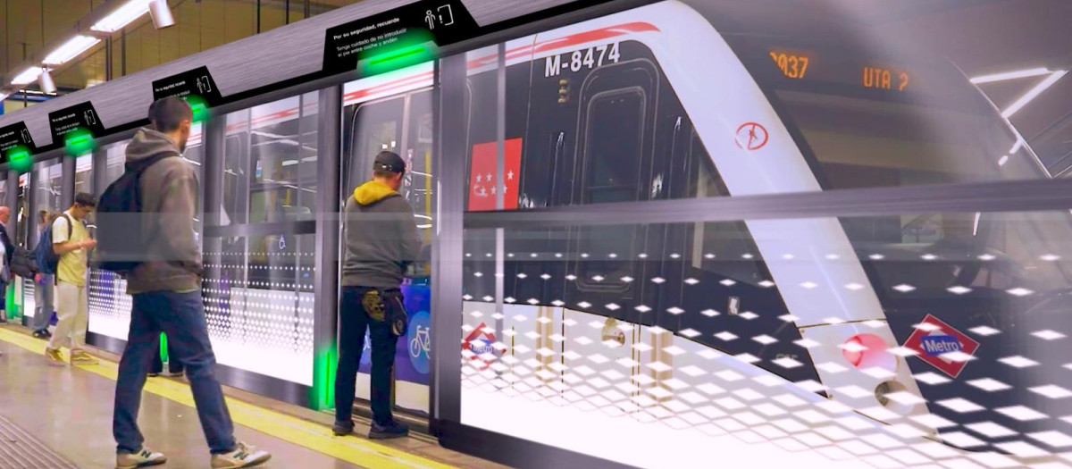 Los pasajeros tendrán dos puertas de acceso con el tren autónomo