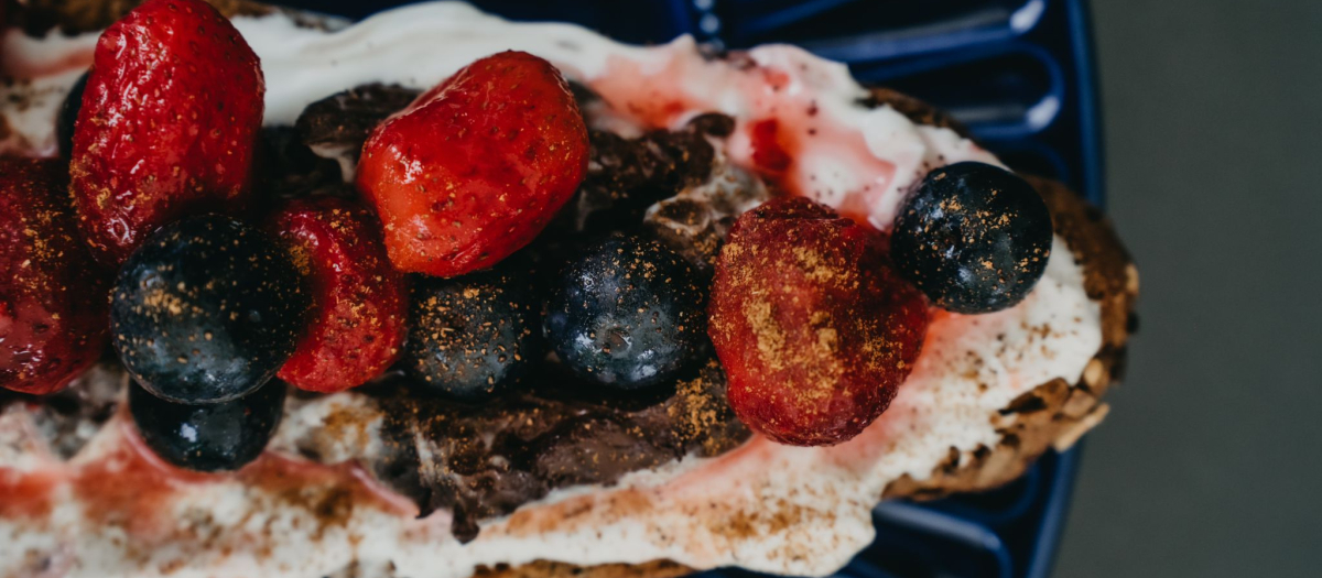 Una de las tostadas especiales para deportistas, de Bar Vianco