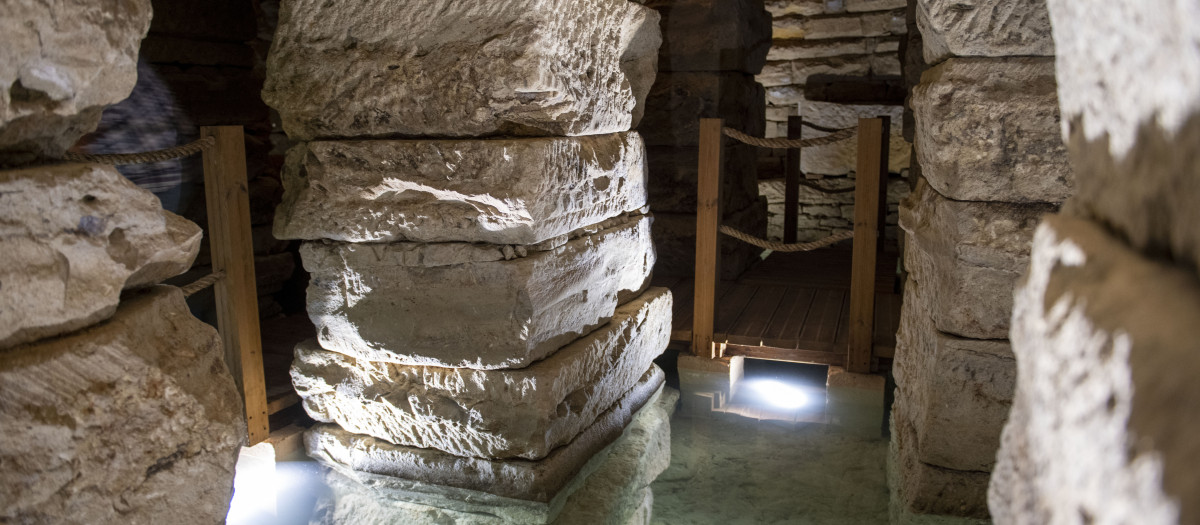 La cisterna de la Calderona, en la ciudad romana de Obulco, en Porcuna (Jaén), una de las principales urbes de la antigua Bética