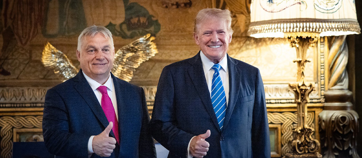 El encuentro con Trump se da apenas una semana después de que Orbán se reuniera con el presidente ruso, Vladimir Putin, y en el marco de la cumbre de la OTAN, que terminó este jueves en Washington.

Trump ha sido un firme partidario de Orbán, y la reunión se produce después de otras que el líder húngaro ha realizado este mes, incluida una con Putin que tomó a muchos por sorpresa.

Diferentes países de la OTAN expresaron este jueves su malestar por los recientes viajes de Orbán a Moscú y Pekín coincidiendo con el inicio de la presidencia de su país del Consejo de la Unión Europea, unos viajes en los que ha tratado de negociar la paz en la guerra en Ucrania .

Durante la cumbre aliada que concluye en Washington se ha visto a Orbán en diferentes ocasiones aislado de las conversaciones informales entre los líderes, o también durante su participación en la cena de gala que ofreció en la noche del miércoles en la Casa Blanca el presidente estadounidense, Joe Biden.

En un encuentro en marzo pasado en Mar-a-Lago, ambos líderes analizaron los mecanismos para restablecer la paz en Europa y poner fin a la guerra en Ucrania, un conflicto bélico que, según dijo Orbán en el pasado, no habría estallado de haber seguido Tump en la Casa Blanca.

Pocos días después de asumir la presidencia rotatoria del Consejo de la UE el 1 de julio, Orbán, el miembro del club comunitario más cercano al Kremlin, ha visitado Kiev, Moscú, Pekín y Washington en lo que ha descrito como una "misión de paz" para la guerra en Ucrania.

Orbán y Trump mantienen una buena relación desde hace años y la primera vez que se encontraron fue en agosto de 2022 en un club de golf del republicano en el estado de Nueva Jersey.

El primer ministro húngaro fue el único jefe de Gobierno de la Unión Europea que apoyó a Trump en las elecciones de 2016 y de 2020, así como durante los juicios iniciados contra el ahora candidato presidencial republicano el año pasado.

El precandidato republicano a las elecciones presidenciales es un admirador de Orbán, al que califica como "el político más duro de Europa".

A su vez, el primer ministro húngaro critica que los juicios contra Trump aplican un "método comunista" mientras que considera al candidato republicano como la única persona que puede salvar a Occidente y a la humanidad en general.

El pasado 1 de marzo, Orbán dijo en un foro en Turquía que la eventual vuelta de Trump al poder, tras las elecciones presidenciales de noviembre próximo, es una condición necesaria para terminar la guerra en Ucrania.

El presidente de Hungría, Viktor Orbán, junto al expresidente de Estados Unidos, Donald Trump