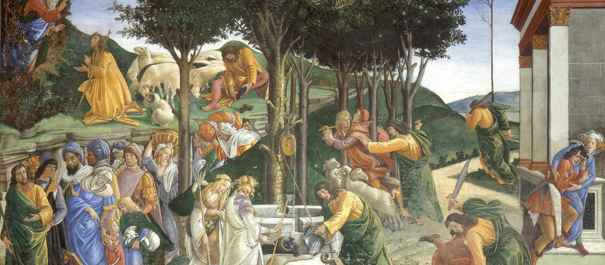 Las pruebas de Moisés de Botticelli