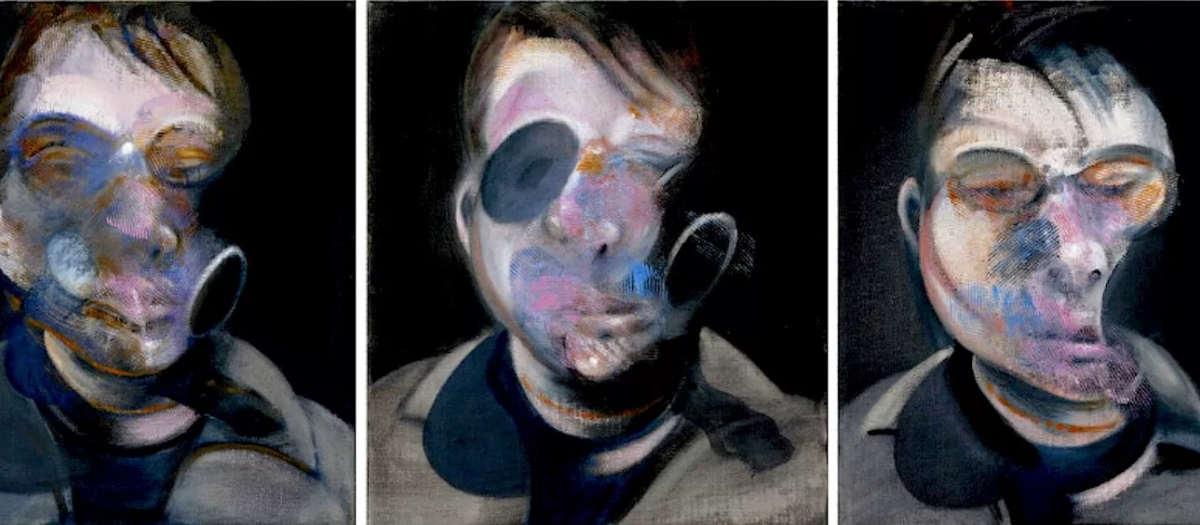 Tres estudios para autorretrato (1976) de Francis Bacon