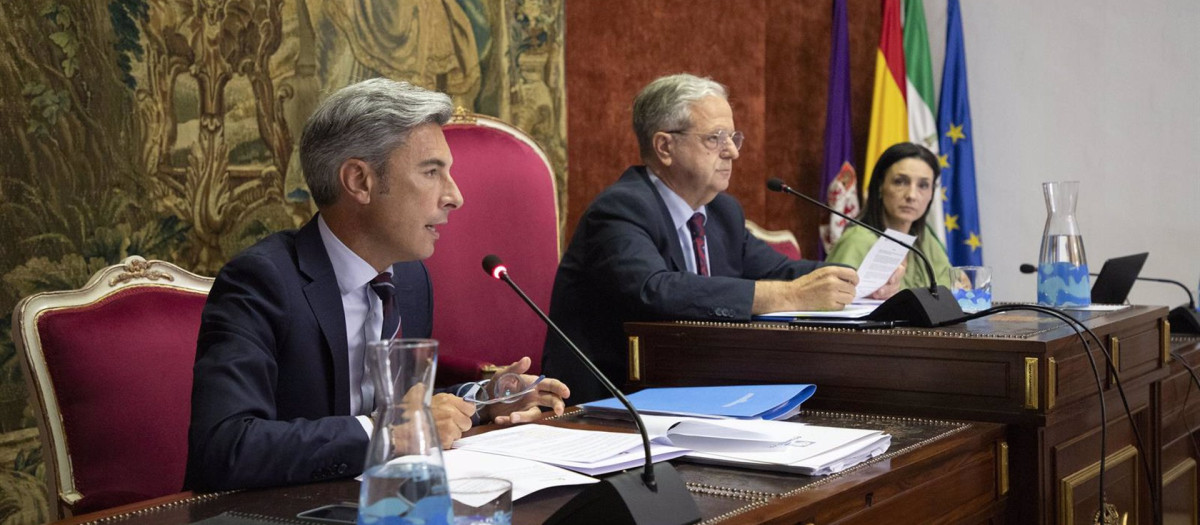 17/07/2024 El presidente de la Diputación de Córdoba, Salvador Fuentes (centro), durante el Pleno de julio.
ANDALUCÍA ESPAÑA EUROPA CÓRDOBA POLÍTICA
DIPUTACION DE CORDOBA