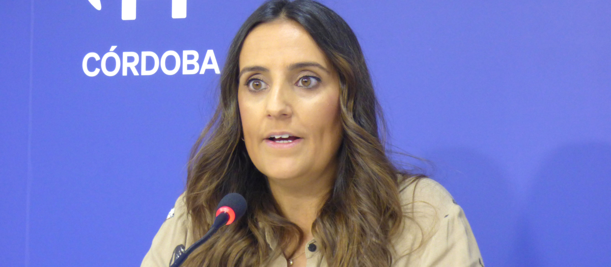 La diputada cordobesa y miembro de la comisión de Fomento, Articulación del Territorio y Vivienda en el Parlamento andaluz, Beatriz Jurado