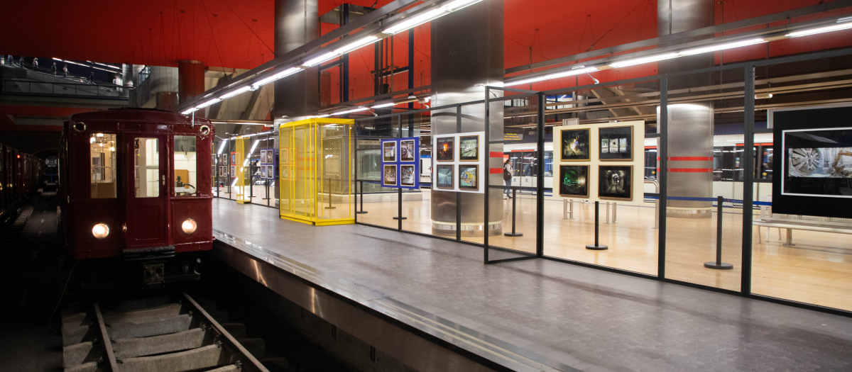 Exposición de Metro de Madrid en la estación de Chamartín