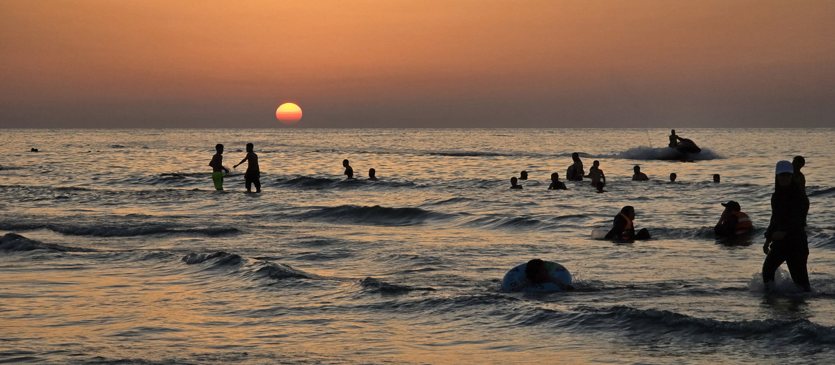 Playa en la costa de Túnez