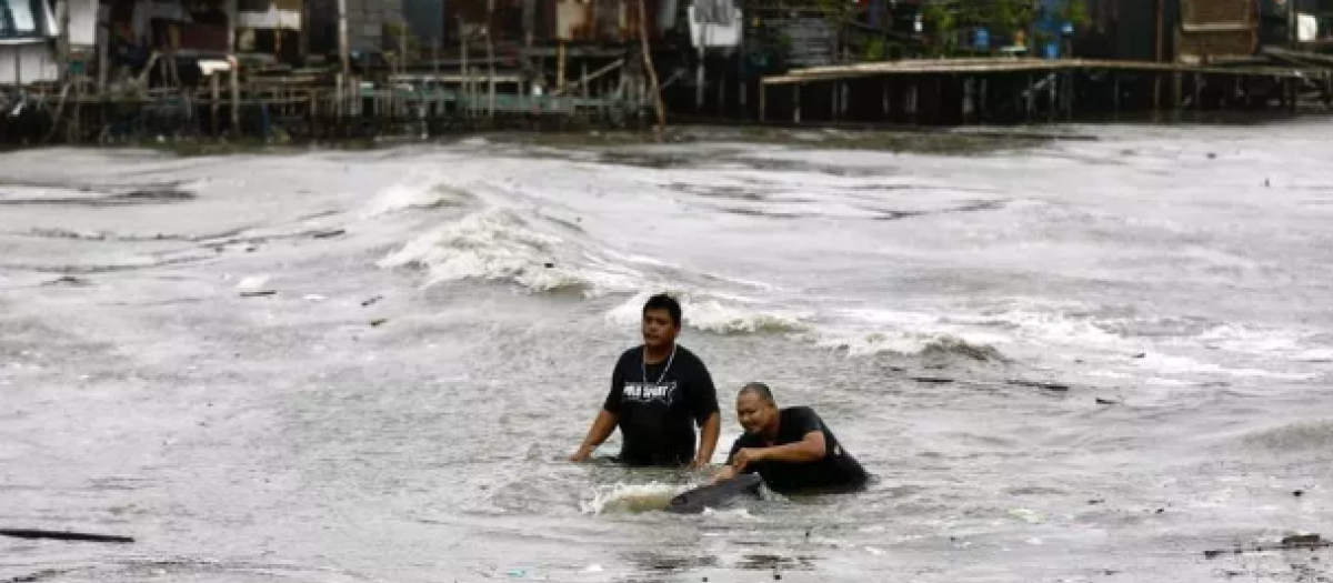 El tifón Gaemi, que pasó cerca de Filipinas