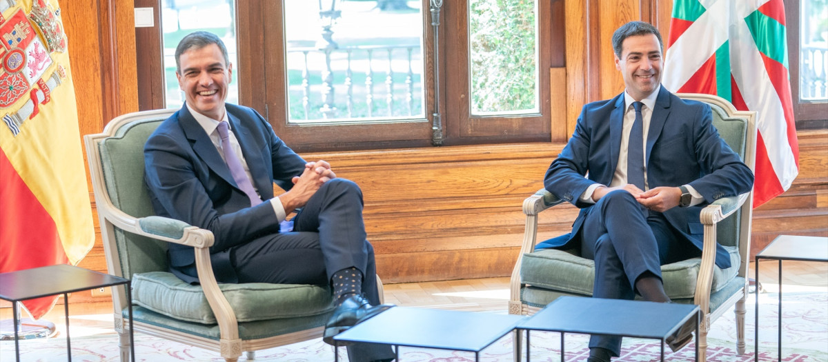 El lendakari Imanol Pradales y el presidente Pedro Sánchez mantuvieron una reunión el pasado viernes