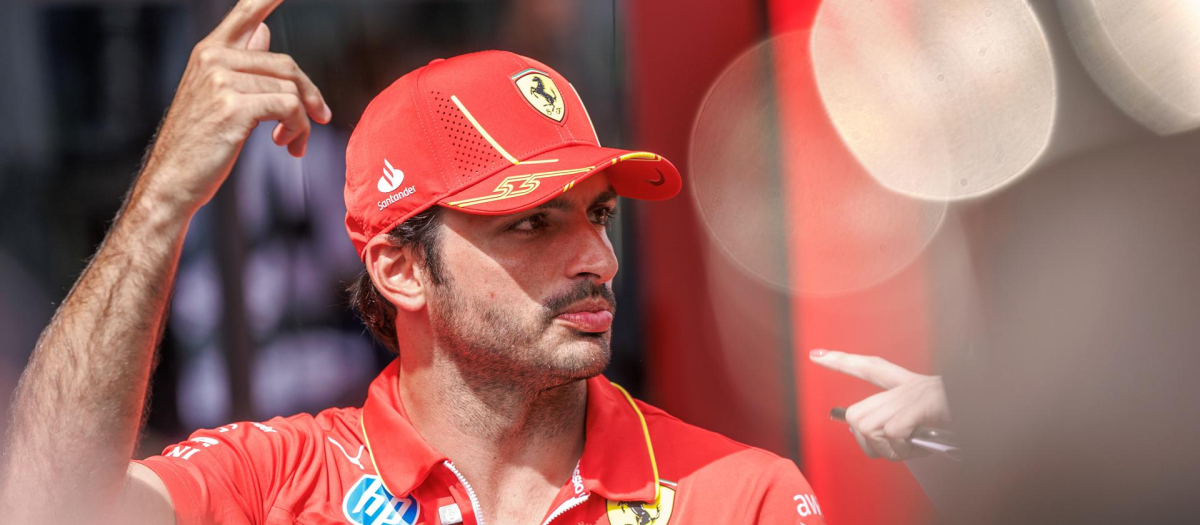 Carlos Sainz, durante el GP de Bélgica