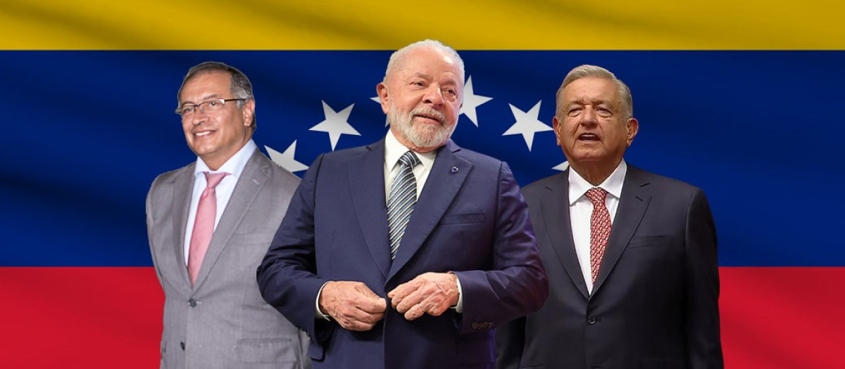 Gustavo Petro, Luiz Inacio Lula da Silva y Andrés Manuel López Obrador