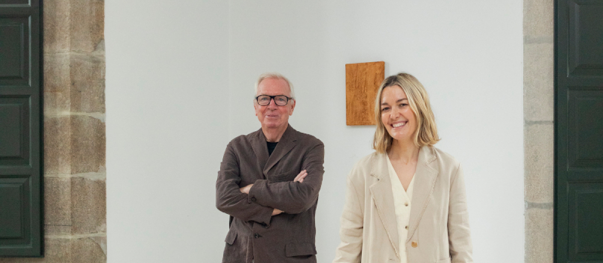 Marta Ortega y el arquitecto David Chipperfield