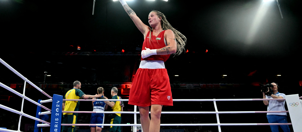 Anna Luca Hamori celebra su triunfo en octavos de final y está lista para combatir contra Imane Khelif