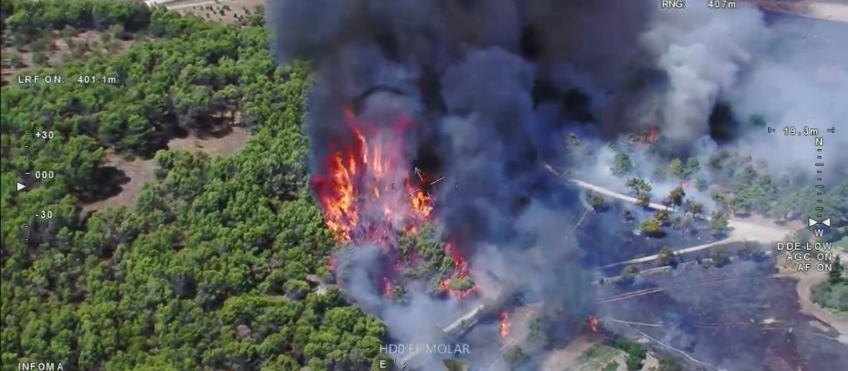 Incendios en varios municipios de Madrid