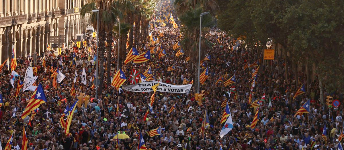 Imagen de archivo de una manifestación independentista