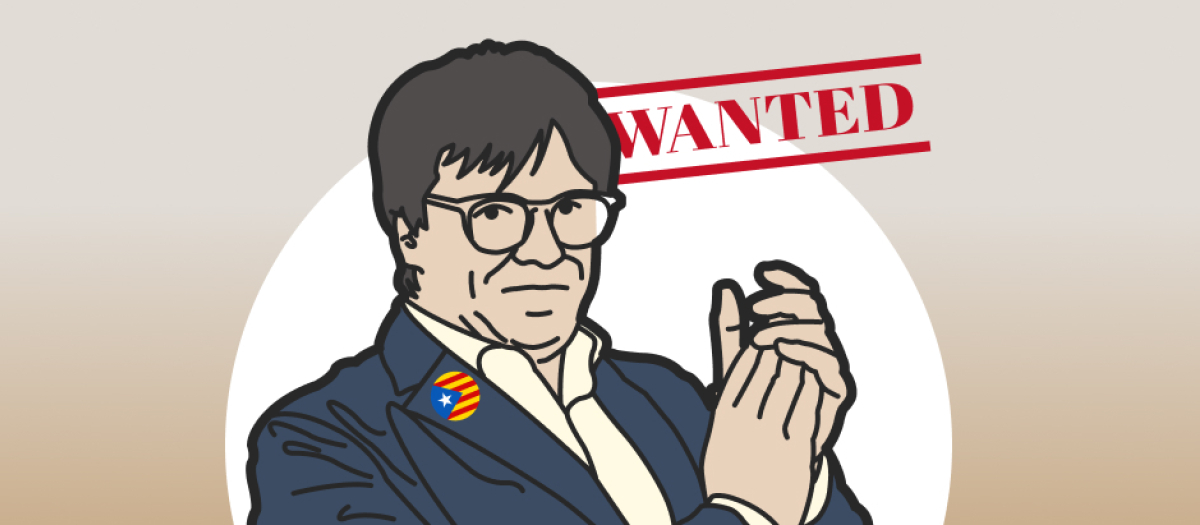 Ilustración de Carles Puigdemont