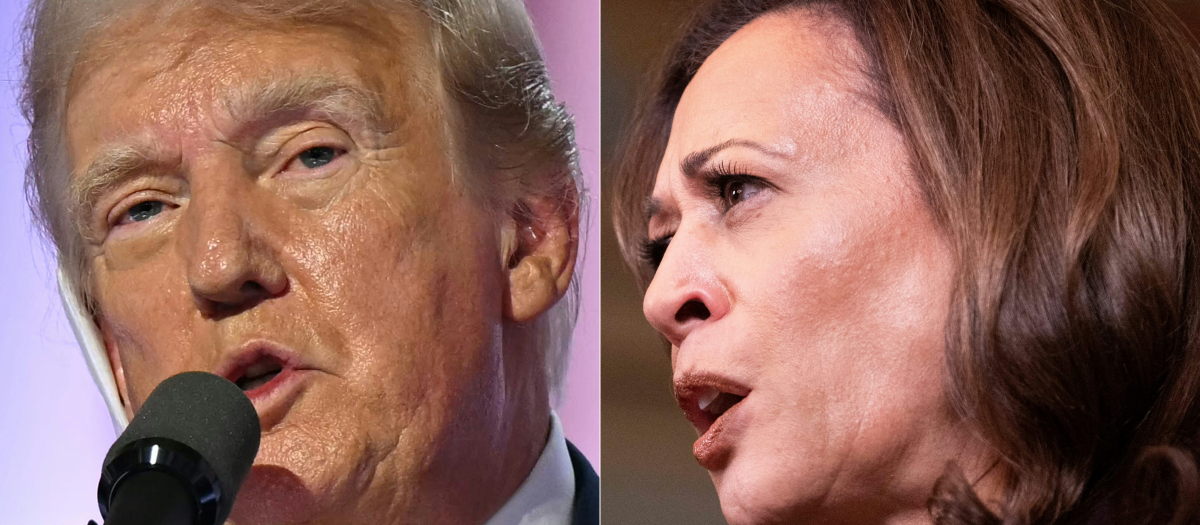 Kamala Harris y Donald Trump, candidatos a la presidencia de EE.UU.