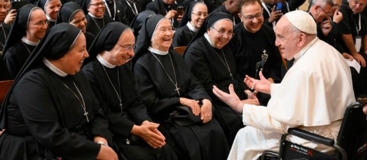 El Papa Francisco en la audiencia de ayer con 4 capítulos generales