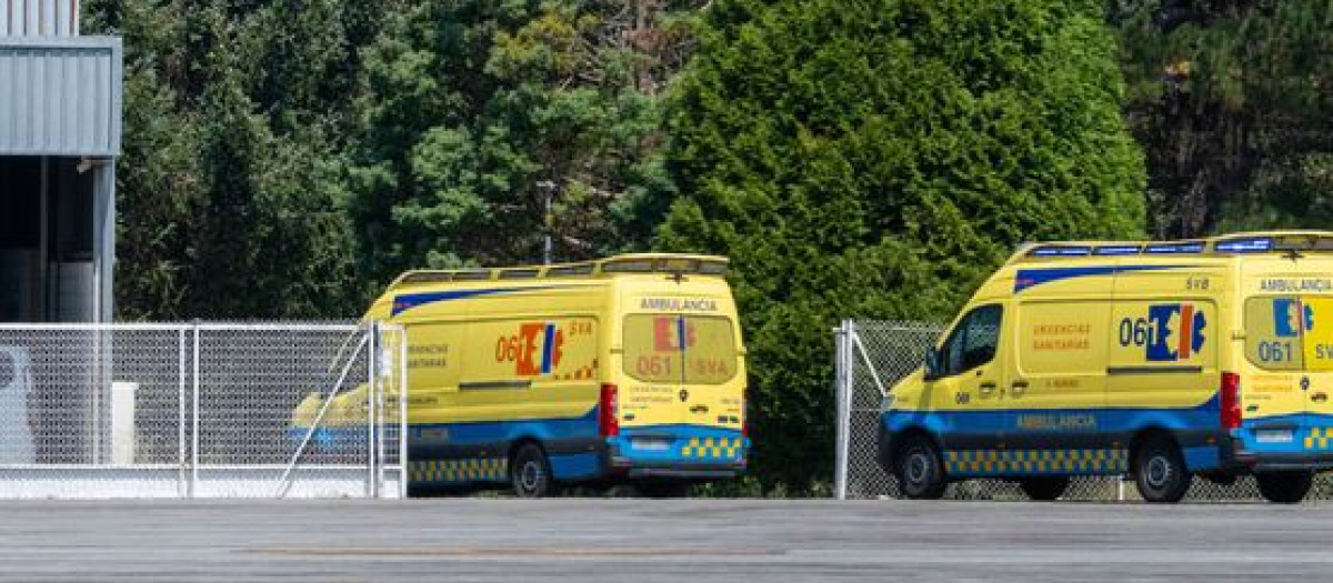 Ambulancias en Santiago en una imagen de archivo