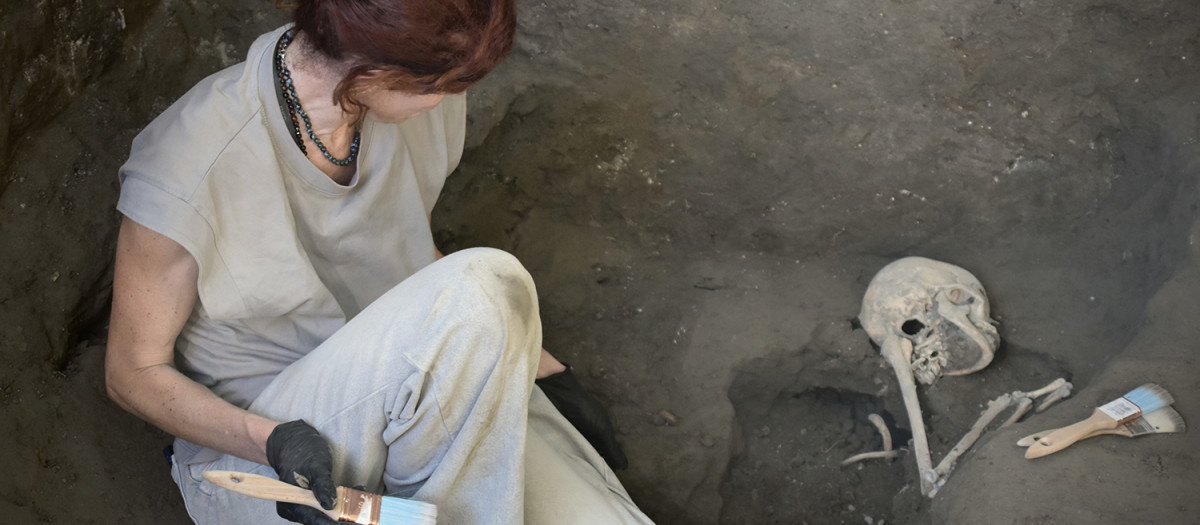 Las excavaciones que se realizan en el área arqueológica de Pompeya