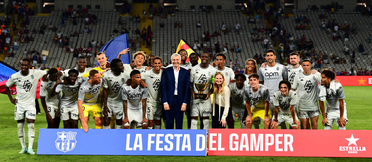 El AS Mónaco se llevó el Trofeo Joan Gamper después de ganar por 0-3 al Barcelona