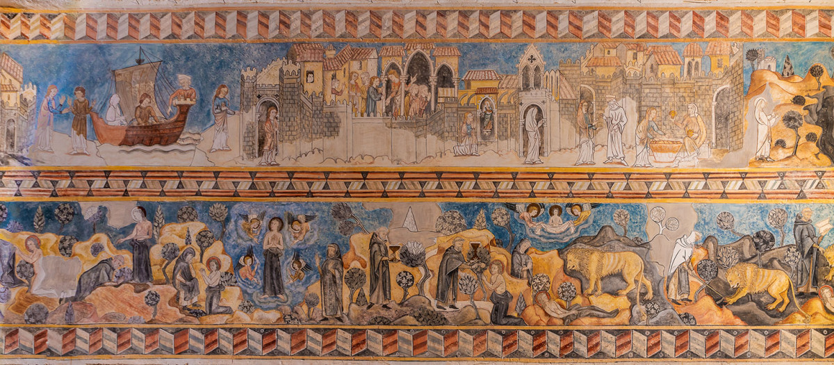 El extraordinario fresco de Santa María Egipciaca en el monasterio de Oña (Burgos)