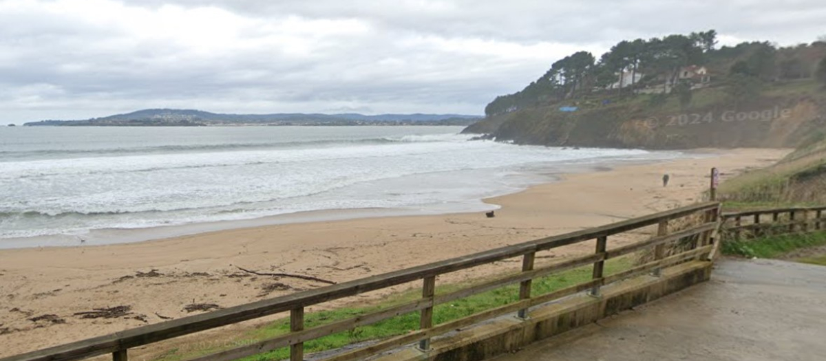 Playa de Ber, en Pontedeume