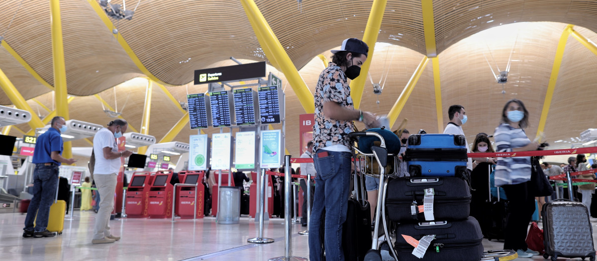 El aeropuerto de Barajas durante la pandemia del covid