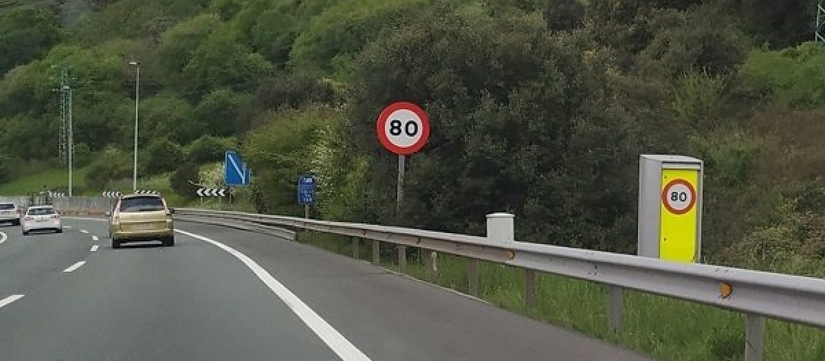 Tramo de la carretera en el que va a subir la velocidad máxima