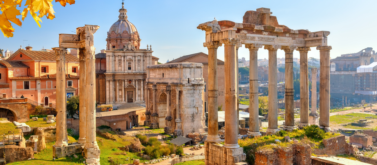 Las ruinas de Roma, recuerdo del colapso de la civilización