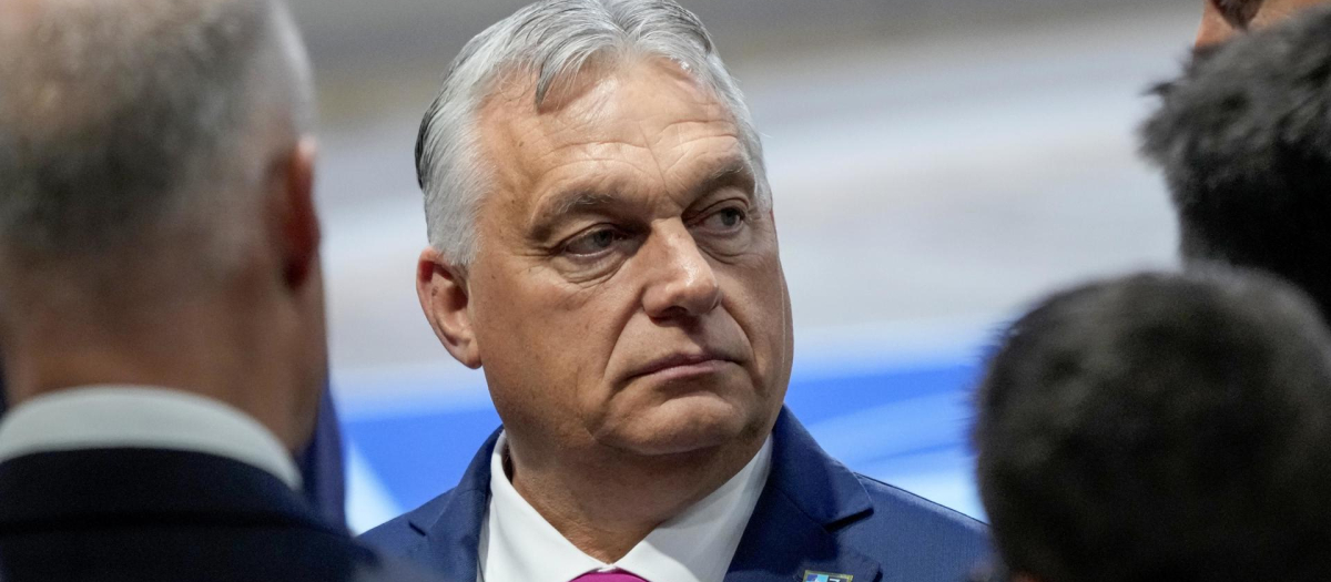 El primer ministro de Hungría, Viktor Orbán, en la cumbre de la Organización del Tratado del Atlántico Norte (OTAN)